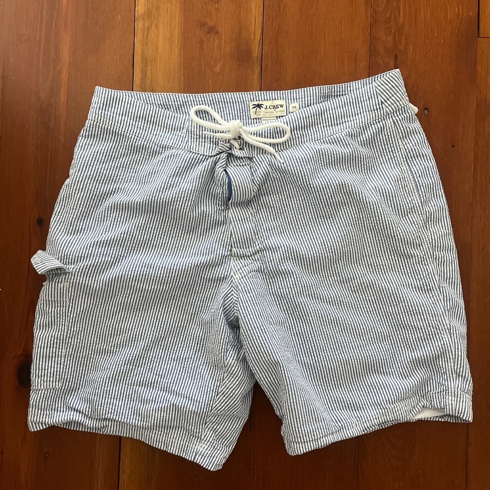 J crew seersucker shorts